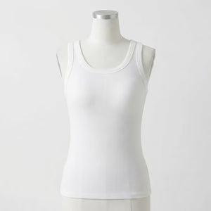 Lyn's Ribbed Cotton Built-in Bra Tank
